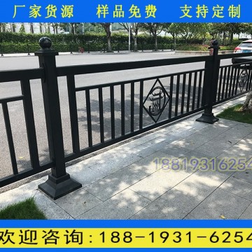 廣州小蠻腰雕刻版黑色方管護(hù)欄 蘿崗