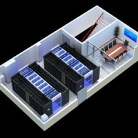 天津智能化機房建設效果圖設計_監(jiān)控大廳VR全景圖制作